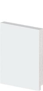 Rodapé Poliestireno - Arquitech - Branco - Liso - 12 cm - 2,4m