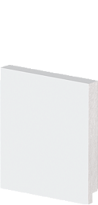 Rodapé Poliestireno - Arquitech - Branco - Liso - 10 cm - 2,4m