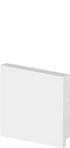 Rodapé Poliestireno - Arquitech - Branco - Liso - 7 cm - 2,4m