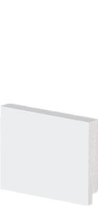 Rodapé Poliestireno - Arquitech - Branco - Liso - 5 cm - 2,4m
