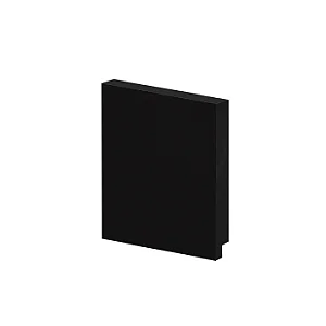 Rodapé Poliestireno - Arquitech - Preto Vulcano - Liso - 10 cm - 2,4m