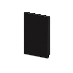 Rodapé Poliestireno - Arquitech - Preto Vulcano - Liso - 15 cm - 2,4m