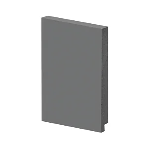 Rodapé Poliestireno - Arquitech - Cinza Urbano - Liso - 15 cm - 2,4m