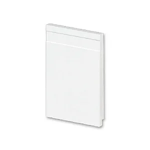 Rodapé Poliestireno Slim - Arquitech - Branco - Frisado - 15 cm - 2,4m