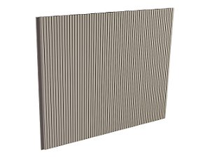 Painel Ripado - Santa Luzia - Nero Frisado Mangue