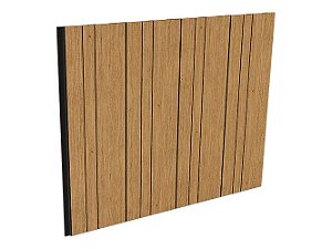 Painel Ripado - Santa Luzia - Nero Jequitiba Linhas