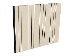 Painel Ripado - Santa Luzia - Nero Cipres Linhas