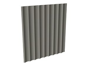 Painel Ripado - Santa Luzia - Waves 155 Cinza Titanium