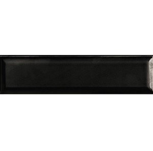 Revestimento - Gabriella -  Soft Bisotado Preto Brilho  - 7,6 X 30,7 - 0,93 m2