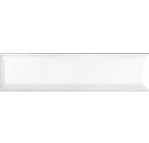 Revestimento - Gabriella -  Soft Bisotado Branco Brilho  - 7,6 X 30,7 - 0,93 m2