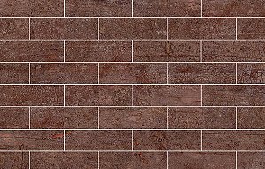 Porcelanato - Gabriella -  Brick Wood Bark Mate  -7X22cm - 0,96 m2