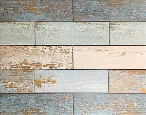 Porcelanato - Gabriella - Brick Wood Color Mate  -7X22cm - 0,96 m2