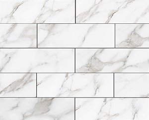 Porcelanato - Gabriella -  Brick Calacata  -7X22cm - 0,96 m2