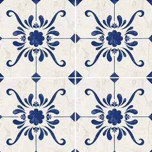 Porcelanato Decorado  - Gabriella -  Portugues 423 Azul  - 15,2 X 15,2 - 0,35 m2