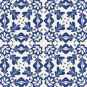 Porcelanato Decorado  - Gabriella -  Portugues 421 Azul  - 15,2 X 15,2 - 0,35 m2