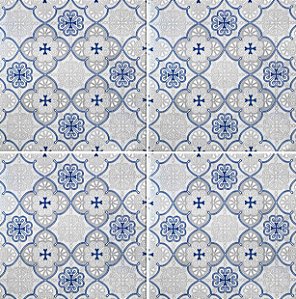 Porcelanato - Gabriella -  Charmer Blue  - 15,2 X 15,2 - 1,11 m2