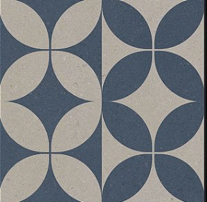 Porcelanato Decorado - Gabriella - Petalas  Granilhado - 20,2 X 20,2 - 1,47 m2