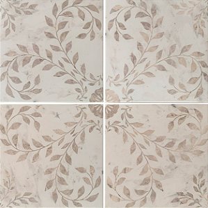 Porcelanato Decorado - Gabriella - Crean Mate - 20,2 X 20,2 - 1,47 m2