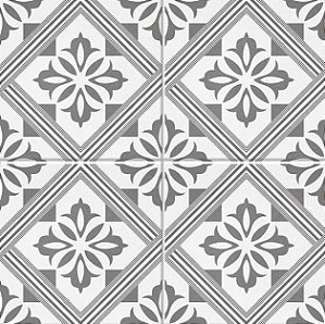 Porcelanato Decorado - Gabriella - Viena of Black Granilhado - 20,2 X 20,2 - 1,47 m2