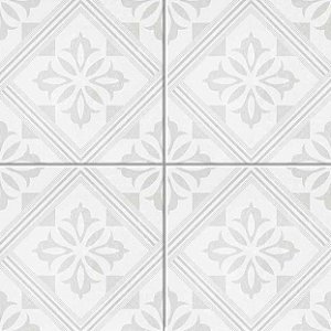 Porcelanato Decorado - Gabriella - Viena of White Granilhado - 20,2 X 20,2 - 1,47 m2