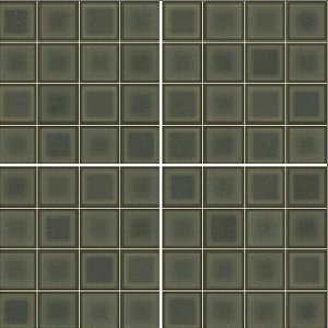 Porcelanato - Gabriella -  Pré Cortado 5X5 Musgo Brilho - 20,2 X 20,2 - 1,47 m2