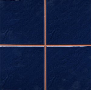 Porcelanato - Gabriella -  Pré Cortado 10x10 Azul Marinho Brilho - 20,2 X 20,2 - 1,47 m2