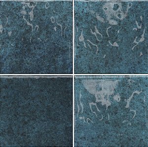 Porcelanato - Gabriella - Hijau Azul Brilho - 20,2 X 20,2 - 1,47 m2