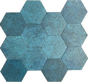 Porcelanato - Sense Decor - Hexa Acqua Blu Mate - 17x19,5 - 1,00 m2