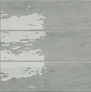 Piso Porcelanato - Incepa - Coleção Aura - Verde - Brilhante - 7,3 mm - 11x30cm - 1,07 m2