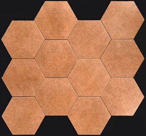 Porcelanato - Sense Decor - Cement Terra Cotta - 17x19,5 - 1,00 m2