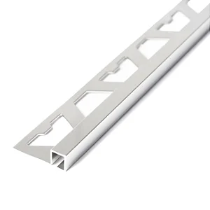 Perfil de Acabamento - Atrim - Terminação Quadrada - Escovado - Aço Inox - 7 x 7 mm - 2,5m linear