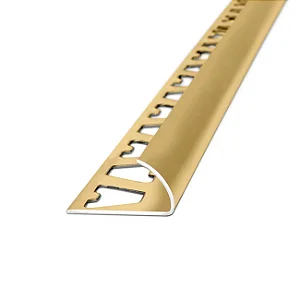 Guardacanto - Atrim - Arco - Ouro Brilhante - Alumínio - 6 x 10 mm - 2,5m linear