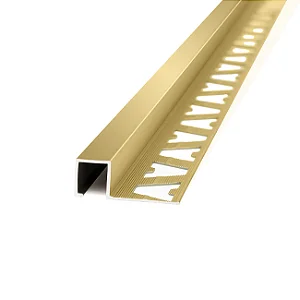 Guardacanto - Atrim - Quadra - Ouro Brilhante - Alumínio - 10 x 10 mm - 2,5m linear