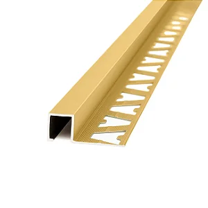 Guardacanto - Atrim - Quadra - Ouro Fosco - Alumínio - 10 x 10 mm - 2,5m linear