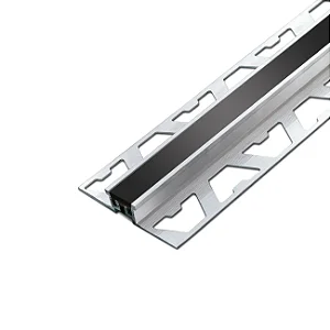 Junta de Dilatação - Atrim - Euro - Preto - Alumínio/PVC - 10 x 14,5 mm - 2,5m linear