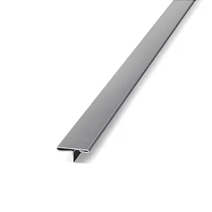 Perfil de Transição - Atrim - Fungo - Escovado - Aço Inox - 10 x 22 mm - 2,5m linear