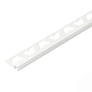 Guardacanto - Atrim - Quadra Stone - Giz - Alumínio - 7 x 7 mm - 2,5m linear