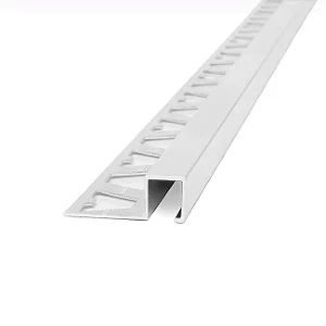 Guardacanto - Atrim - Quadra - Cromo Brilhante - Alumínio - 10 x 10 mm - 2,5m linear