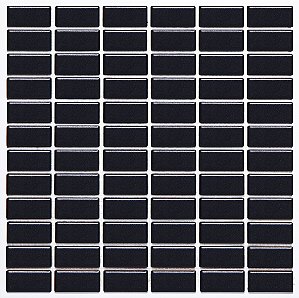 Pastilha de Porcelana - Atlas - Drop System - Preto - 2,5 x 5 cm - 1,41 m2