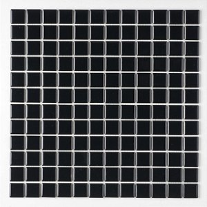 Pastilha de Porcelana - Atlas - Drop System - Preto - 2,5 x 2,5 cm - 1,64 m2