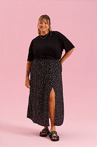 Saia poa fundo preto grace