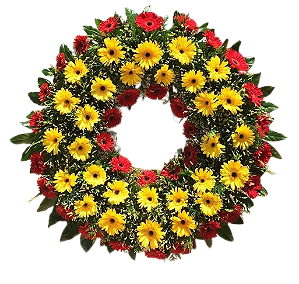 Coroa de flores simples 06