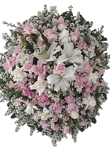 Coroa de flores princesinha