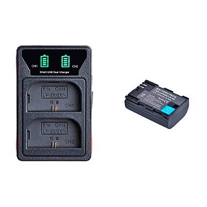 Bateria + Carregador LP-E6 Canon R R5 R6 R7 6D MK II Batmax