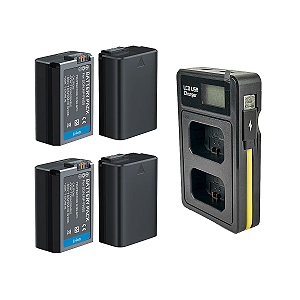 4x Bateria + Carregador NP-FW50 Sony A7S A7S2 ZV-E10 - Mamen