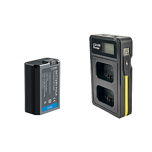 Bateria + Carregador NP-FW50 Sony A7S A7S2 ZV-E10 - Mamen