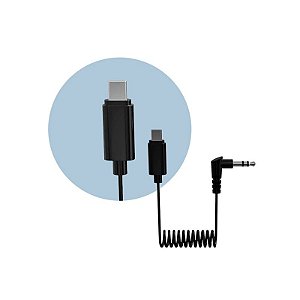 Cabo Adaptador Hollyland Microfone de P2 Para USB C Android