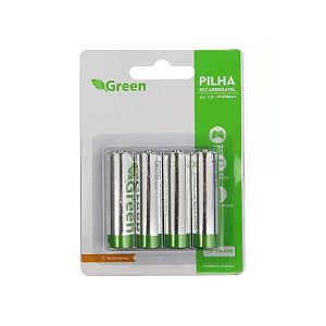 Pilha Recarregável Green AA 2700mah