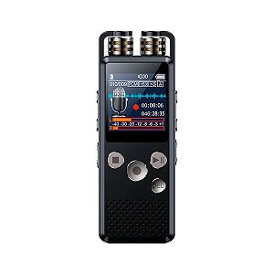 Gravador De Áudio Digital 16gb - Gravador De Voz Wav E Mp3