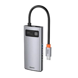 Hub Usb-c Baseus 4 Em 1 Dockstation Hdmi 4k Thunderbolt 3.0